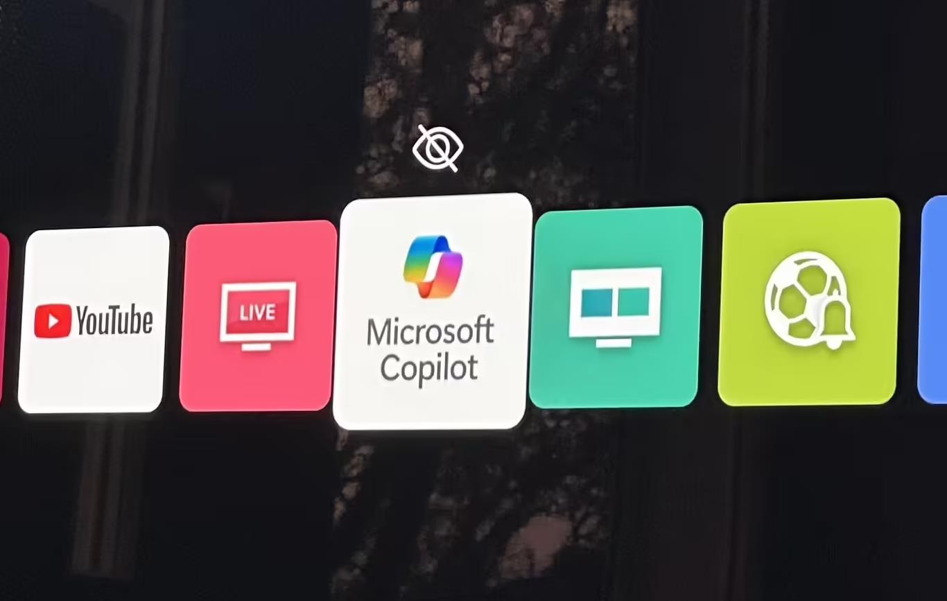 微软Copilot AI强制登陆LG电视引争议 用户无法卸载
