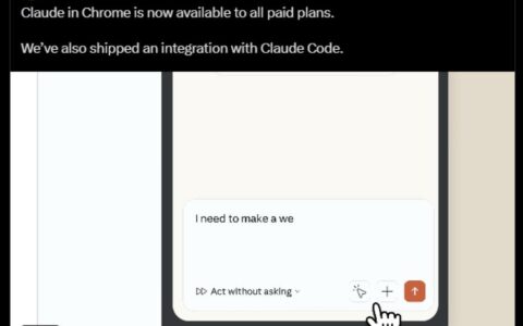 ‌Claude插件全量开放，浏览器变身AI编程工作站