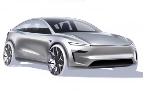 特斯拉公布 Model Y L 和 Y Performance 设计手稿