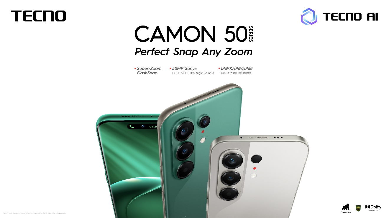 TECNO携CAMON 50系列亮相MWC,以实用AI重塑专业影像体验