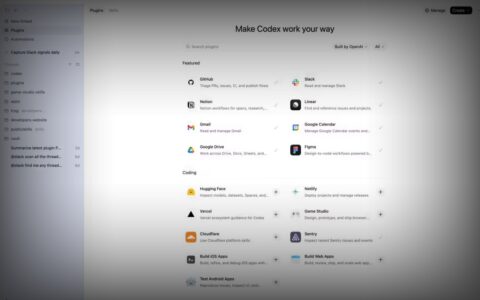 OpenAI推出Codex插件服务 助力开发者简化工作流程