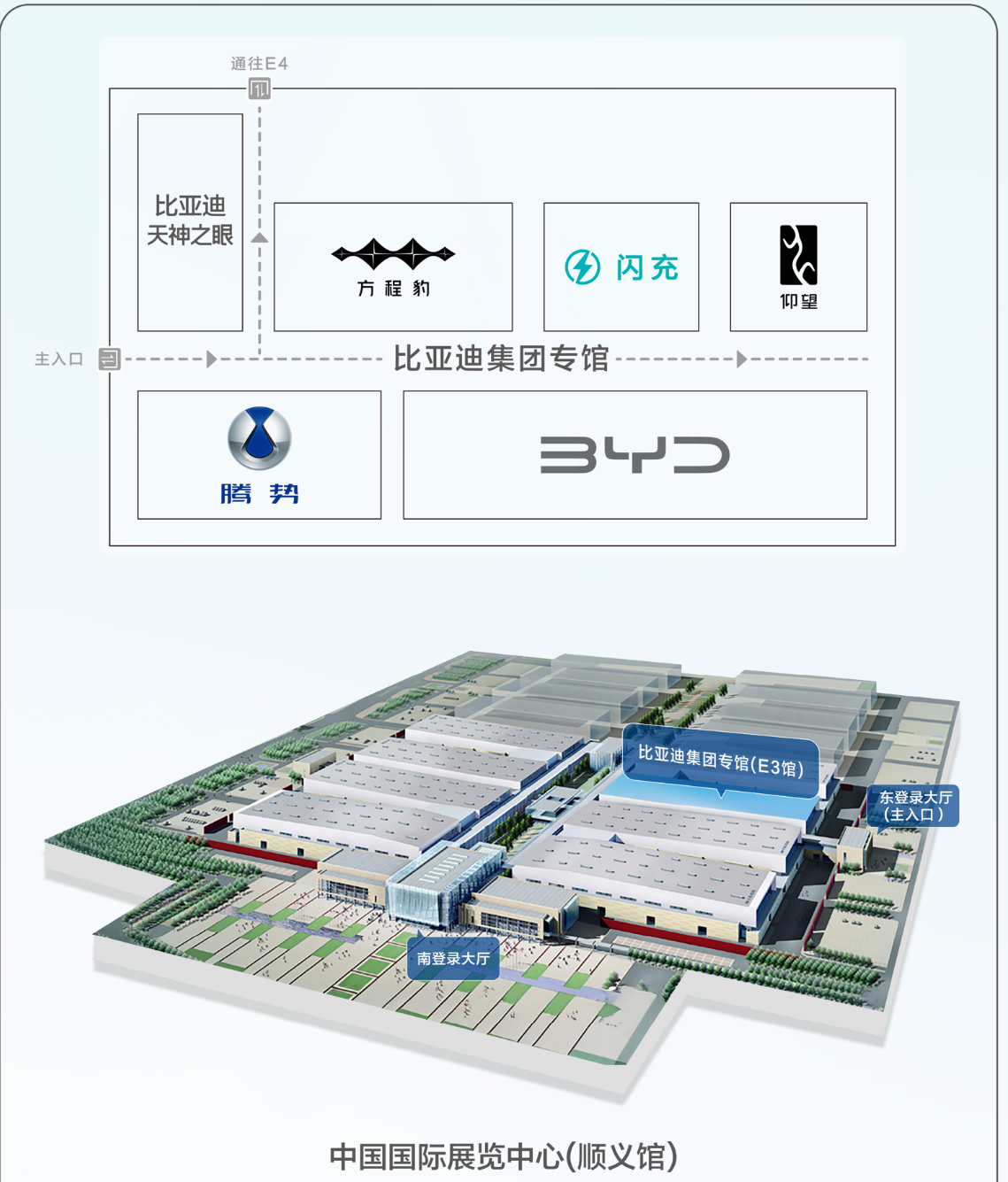 比亚迪集团包馆北京车展E3馆五网四品牌同台亮相