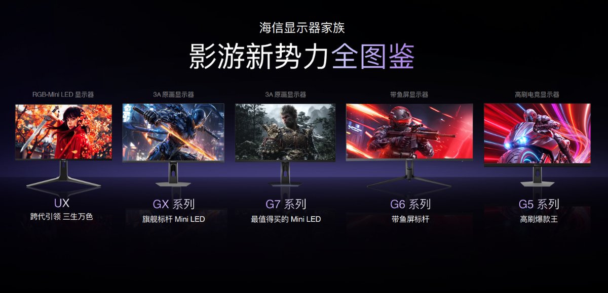 告别烧屏和偏色！海信全球首发3A原画RGB-Mini LED显示器
