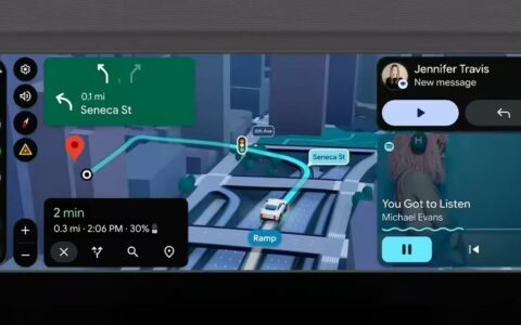 谷歌升级Android Auto：地图引入沉浸式3D导航，停车可看60fps全高清视频