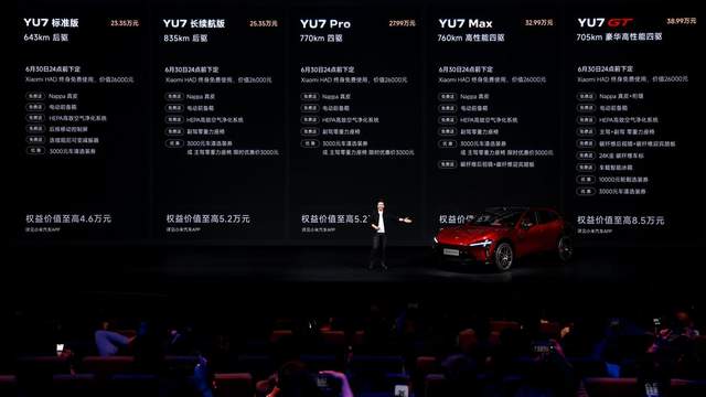 雷军重磅发布YU7 GT、YU7标准版，小米17 Max等新品重磅发布
