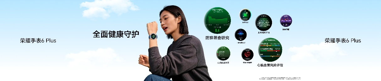 九大权益送不停 荣耀手表6 Plus正式发布国补到手价1019.15元起售