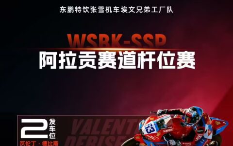 中国品牌张雪机车夺WSBK阿拉贡站超级杆位赛亚军