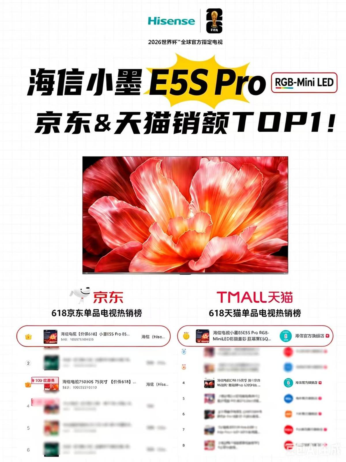 霸榜618！海信百吋小墨E5S Pro成大屏换新热门之选