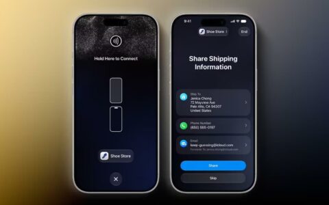 苹果iOS 27上线“轻点共享”：商户碰一碰即可同步完成支付与数据交互