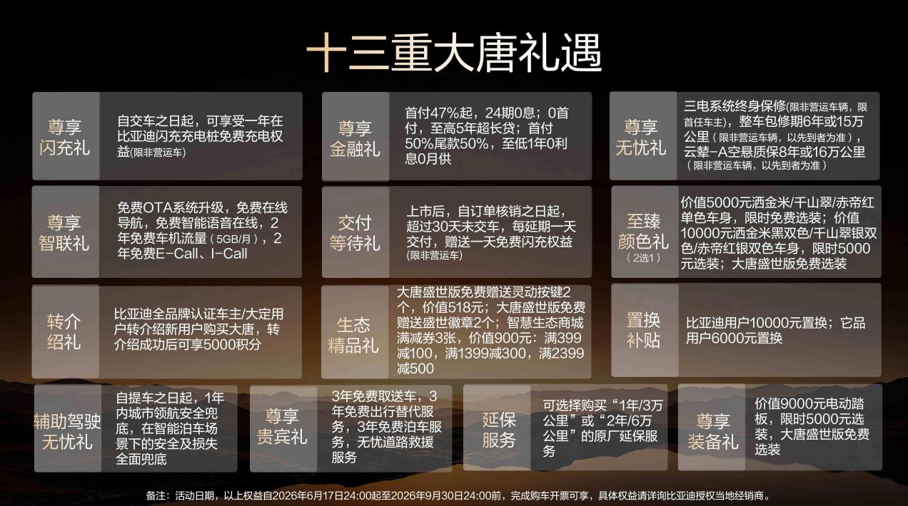 比亚迪全尺寸闪充旗舰SUV大唐EV正式上市,售价23.99万~30.99万元