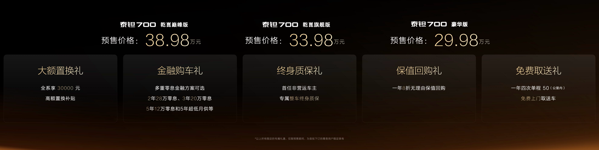 北京越野豪华新品牌“泰钽”发布,首款车型泰钽700预售价29.98万元起