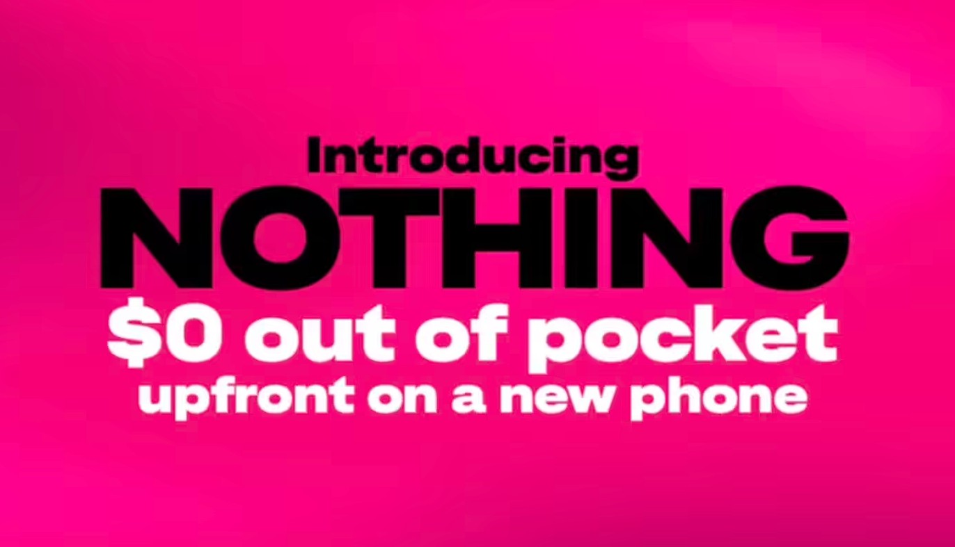 T-Mobile推“Nothing”购机计划：0首付36个月分期，月供大幅降低