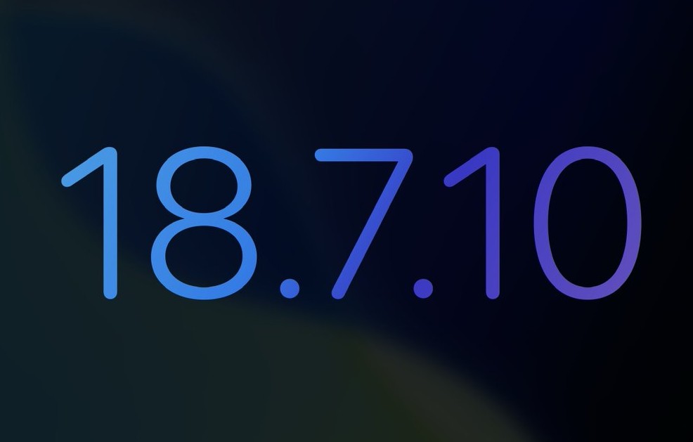 苹果推送iOS 18.7.10正式版 距上次更新已隔98天