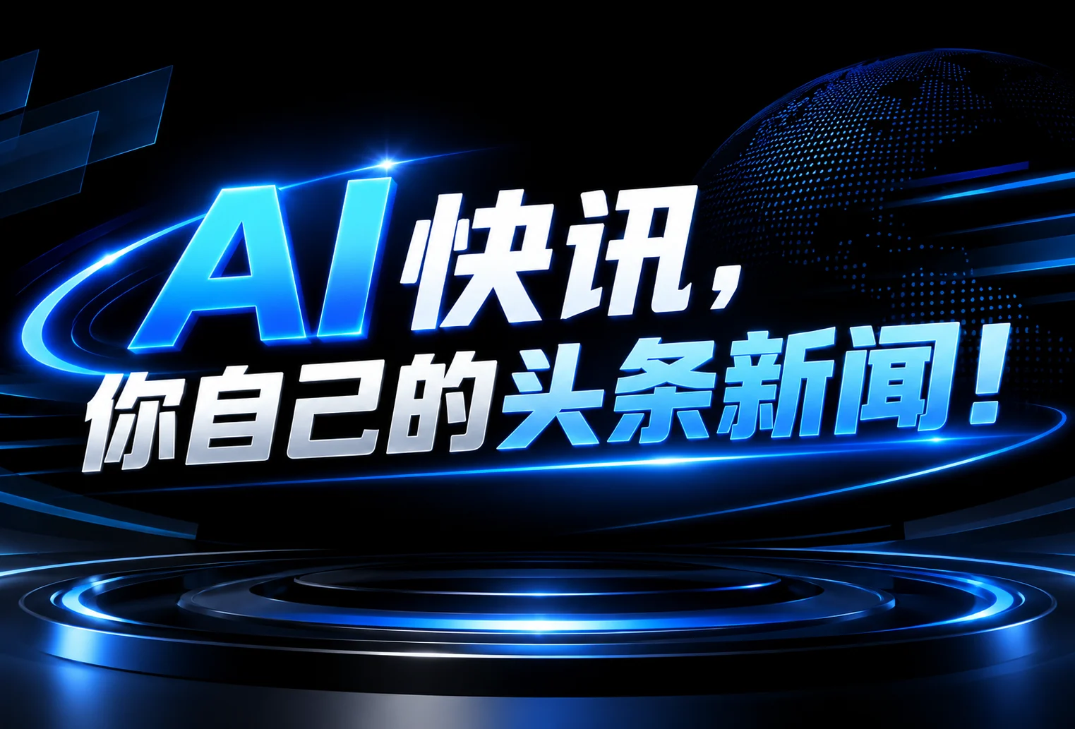 AI快讯，你自己的头条新闻！