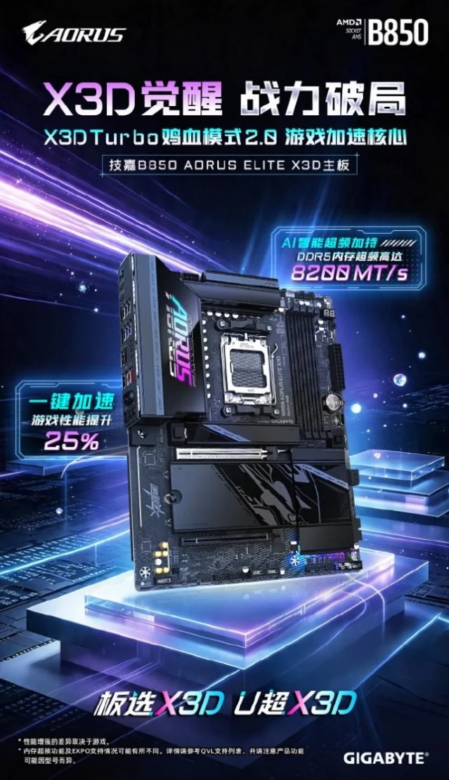 开学装机推荐:技嘉B850 AORUS ELITE X3D为校园解锁电竞体验