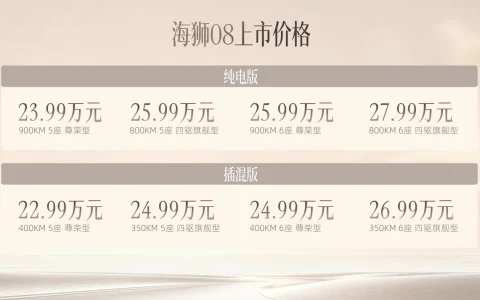 比亚迪海狮08正式上市  重新定义科技旗舰SUV