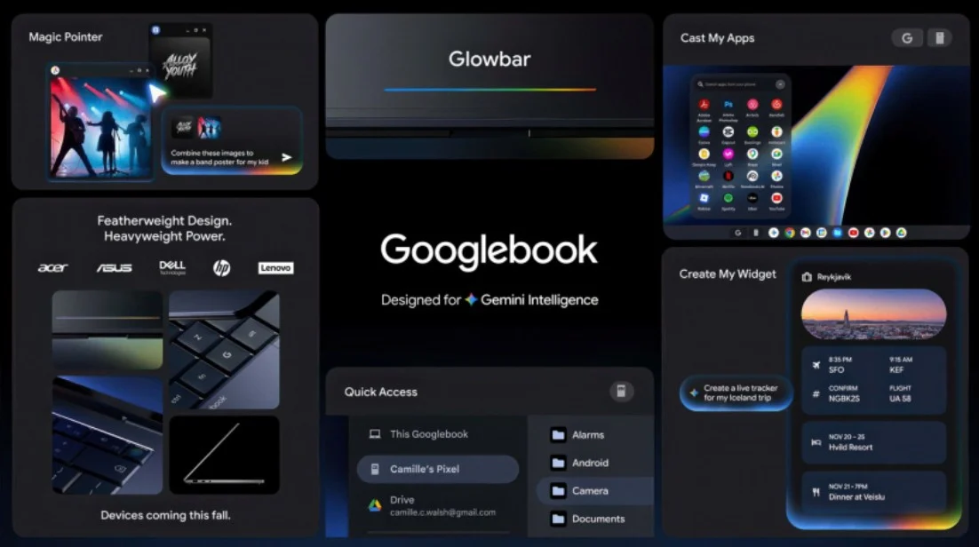 谷歌Googlebook将于9月21日开放预购,融合安卓与ChromeOS特性