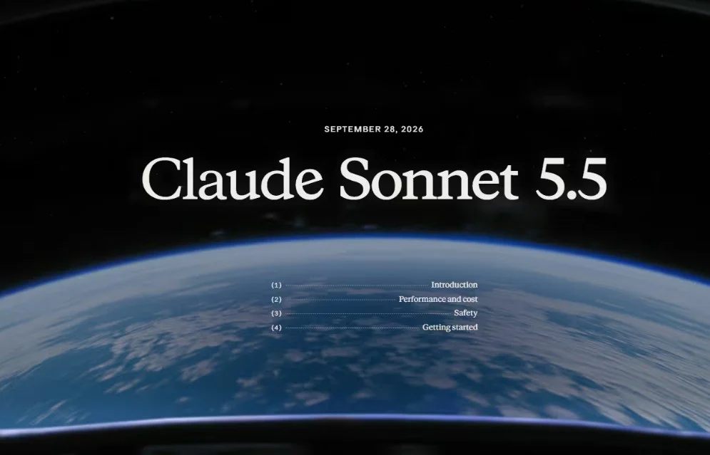 Anthropic发布Claude Sonnet 5.5:提速30%,智能体编码反超Opus 5.5