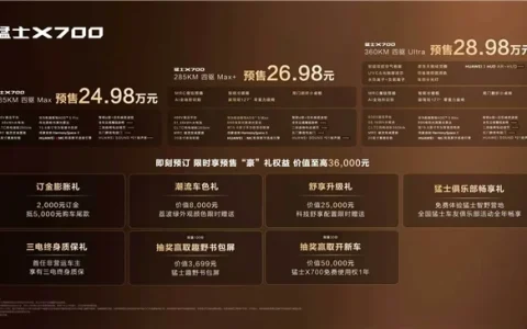猛士X700开启预售，华为乾崑让智能越野走进家庭