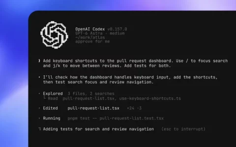 OpenAI Codex CLI 升级支持语音对话，更新终端界面