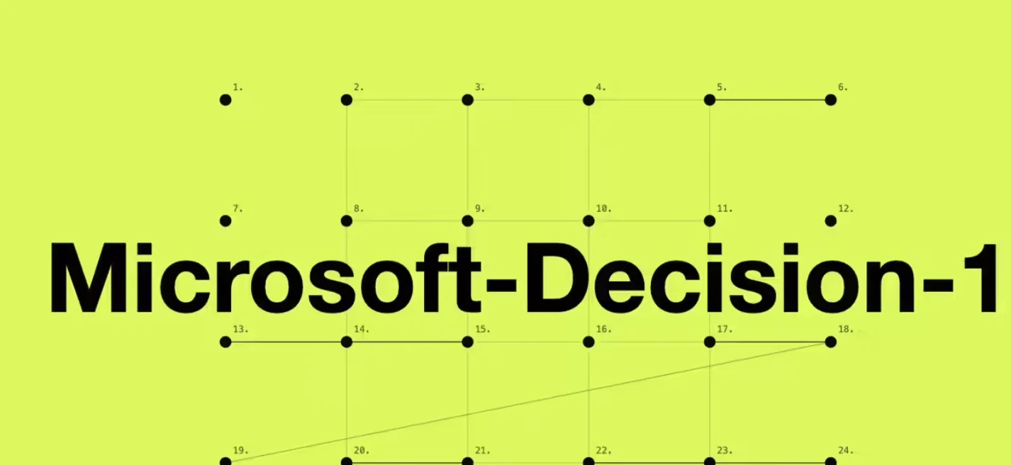 微软发布 Decision-1 决策模型,速度比 GPT-6 Sol 快 35 倍