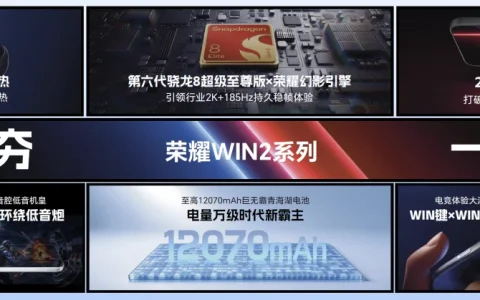 一赢再赢！荣耀WIN2系列亮相技术沟通会，行业首发2K 185Hz双芯绿洲屏