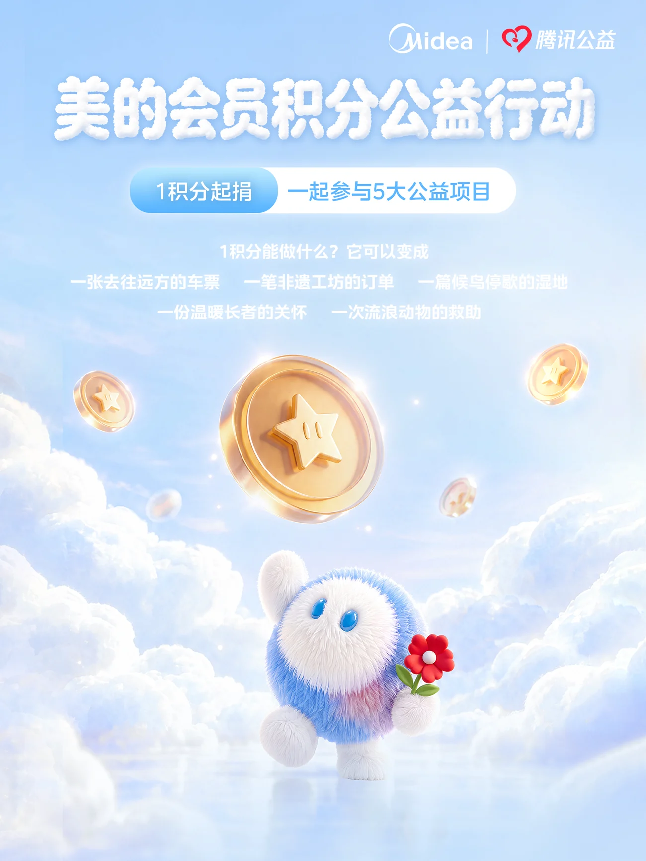 美粉专属新玩法！美的会员积分公益行动启动，让每一分成就美好发生
