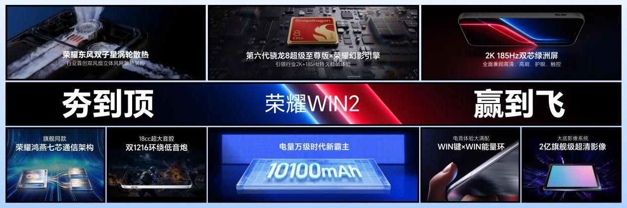 “年度T0电竞夯机”荣耀WIN2、荣耀WIN RT2正式发布,国补到手价3149元起