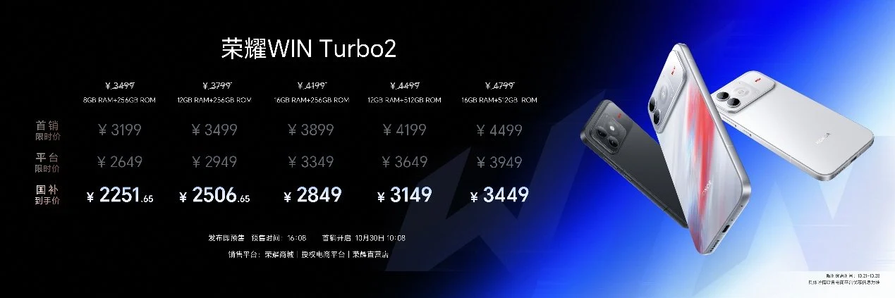 “年度T0电竞夯机”荣耀WIN2、荣耀WIN RT2正式发布,国补到手价3149元起