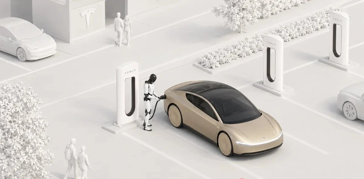 特斯拉拟让 Optimus 为 Robotaxi 插拔充电枪,无线充电仍是终点