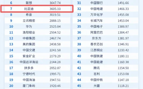 2026中国出海品牌500强发布，比亚迪成车企出海品牌第一